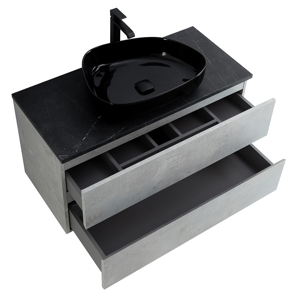 Приобрести cezares тумба со столешницей molveno 46 100 см beton, бетон molveno 46-100-2c-so-bet