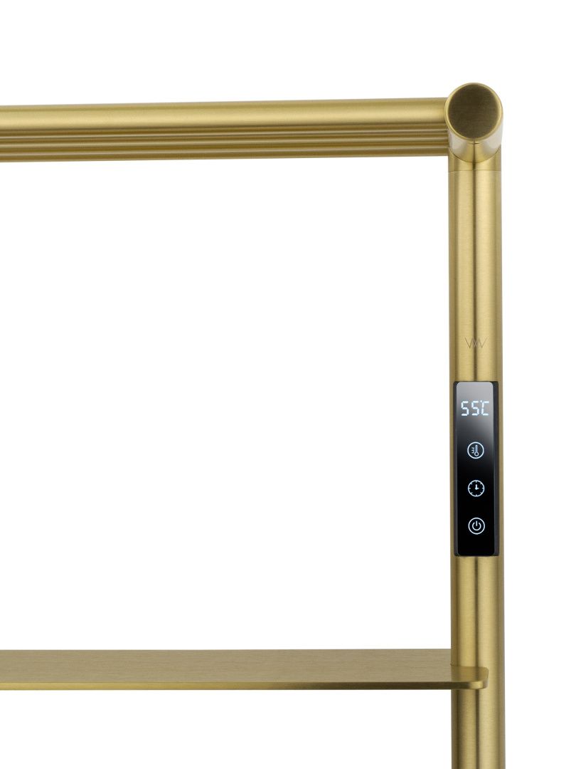 Приобрести полотенцесушитель электрический wonzon & woghand düsseldorf, брашированное золото (ww-a208-bg)