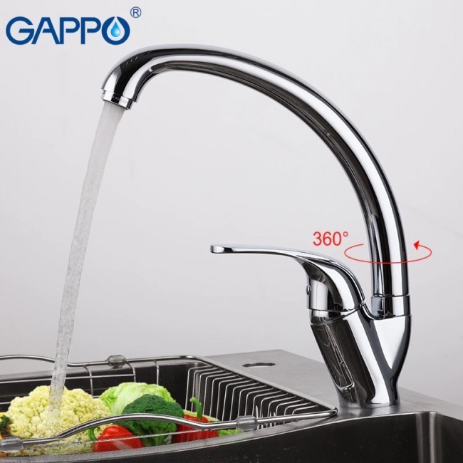 Приобрести gappo смеситель для кухни g4135 с высоким изливом, хром 85917