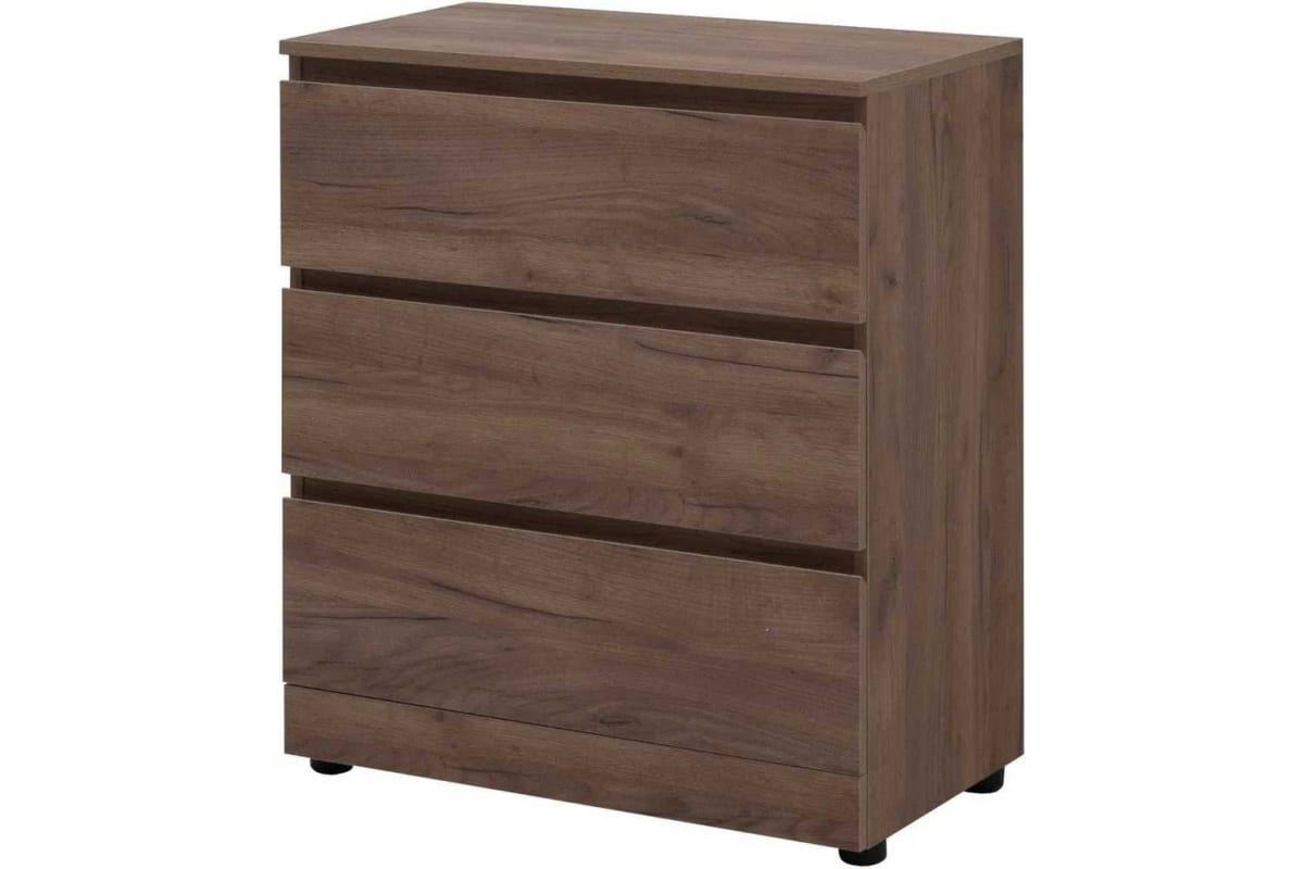 Приобрести aquanet комод сканди 70x40 см, дуб крафт (3 ящика)