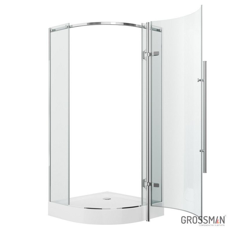 Приобрести grossman душевое ограждение style 90х90 см, хром\прозрачное gr-5090