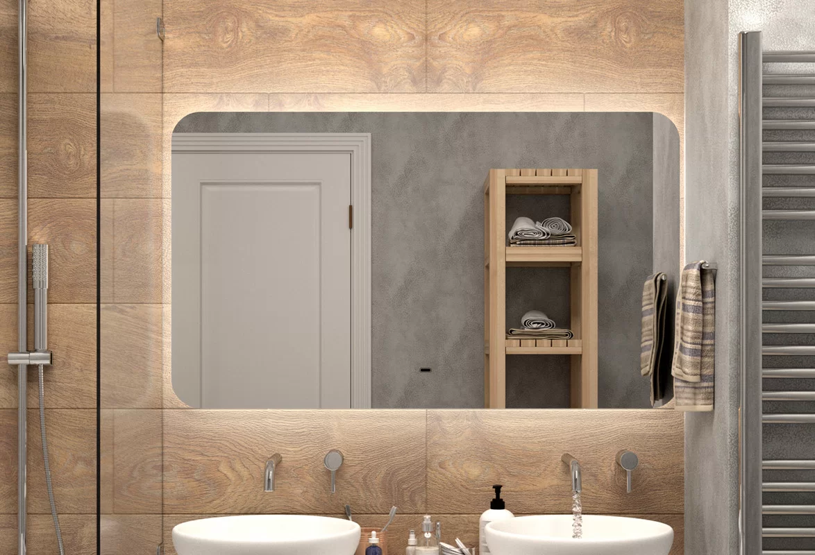 Приобрести continent зеркало с подсветкой burzhe 120х70 см, белое