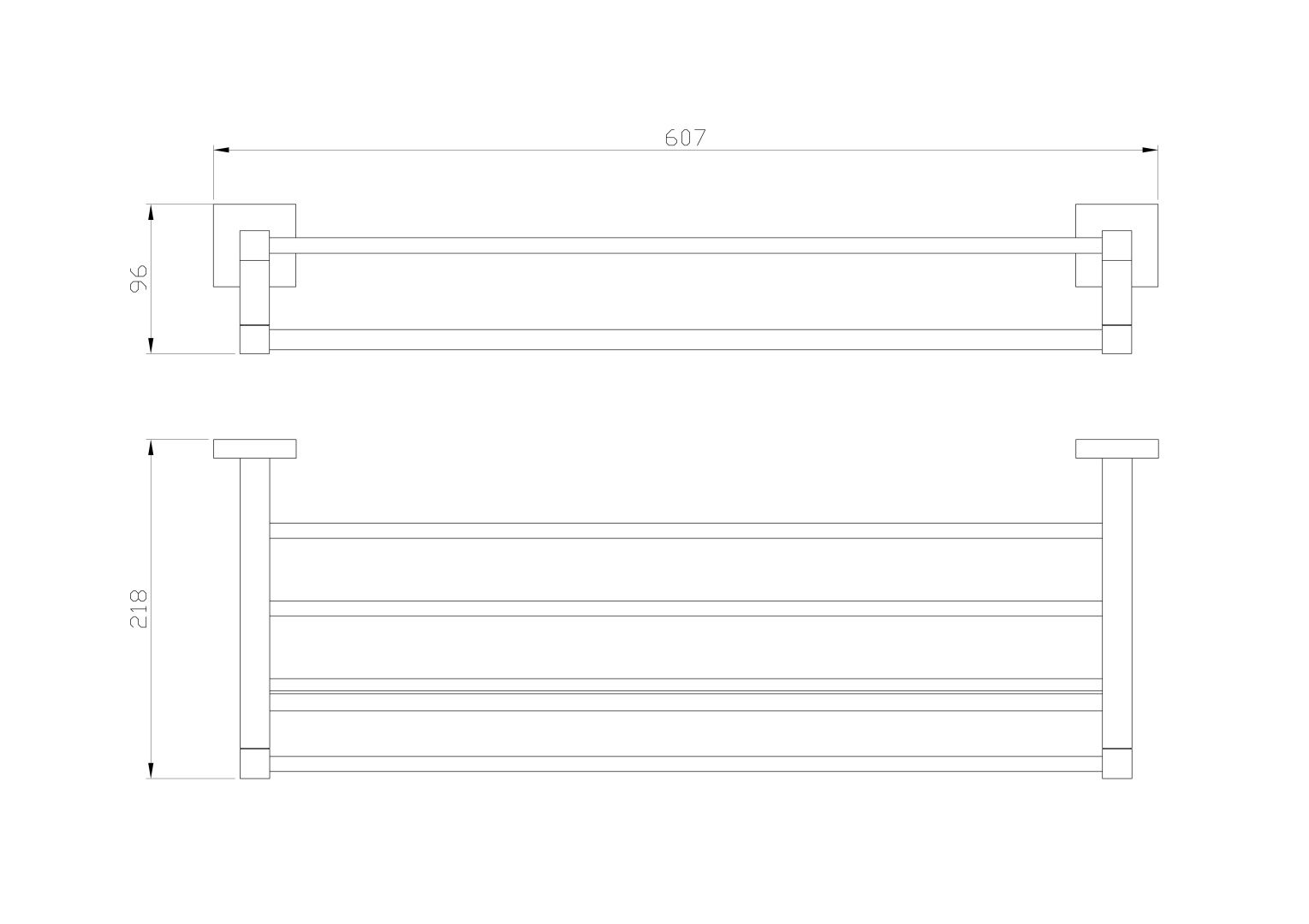Приобрести полотенцедержатель с полкой wonzon & woghand polo, брашированный никель (ww-8981-bn)