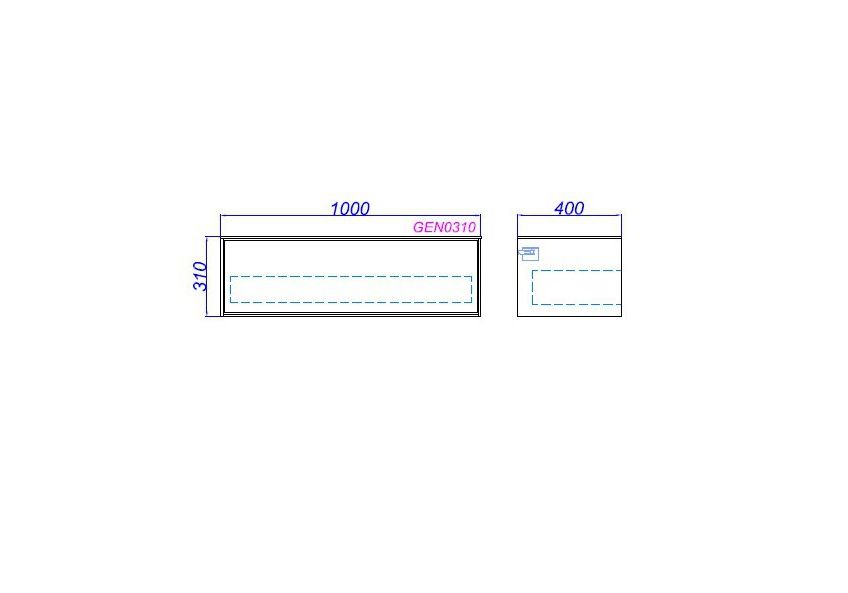 Приобрести тумба дополнительная aqwella genesis н10/w 100 см gen0310w