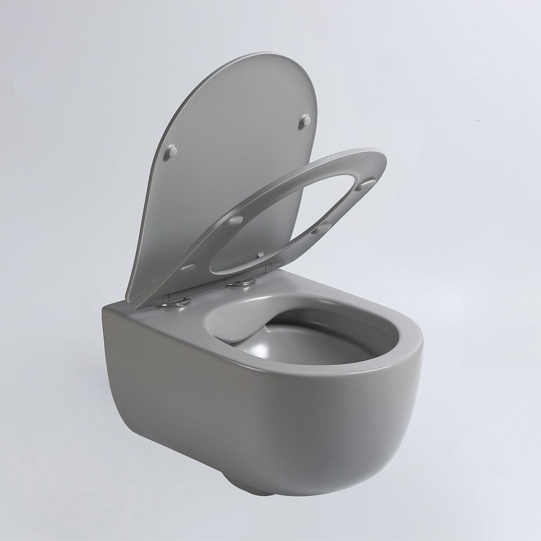 Приобрести vincea унитаз подвесной evo, ультратонкое сиденье, микролифт, серый матовый vt1-34smg