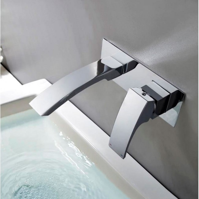 Приобрести gappo смеситель для раковины g1007-2, настенный, хром 99766