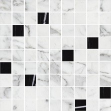 Мозаика Kerranova Marble Trend 300x300 мм, MR, Mix 2, серый\черный