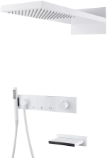 Boheme Душевая система Zodiac, встраиваемая, белая матовая 132-2-MW