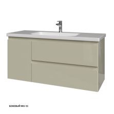 Caprigo Тумба с раковиной FORTE 120 см, левая, бежевая