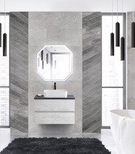 Cezares Тумба со столешницей MOLVENO 46 80 см Legno Bianco, белый MOLVENO 46-80-2C-SO-LB