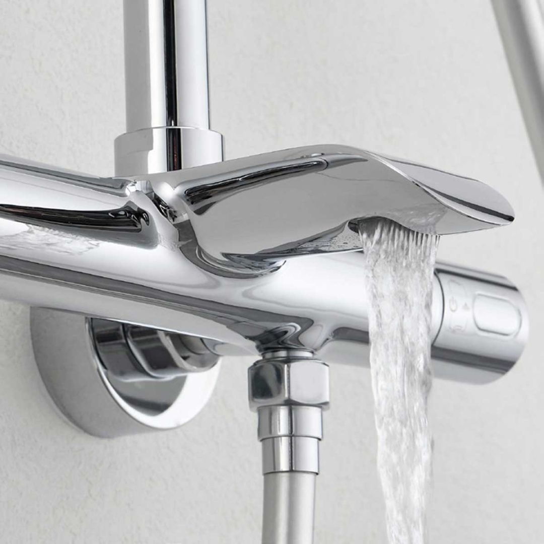 Приобрести vincea душевая стойка esse, термостат, хром vsfs-1e1tch