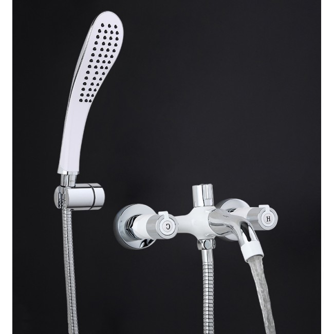 Приобрести gappo смеситель для ванны и душа g3249, белый\хром 85251