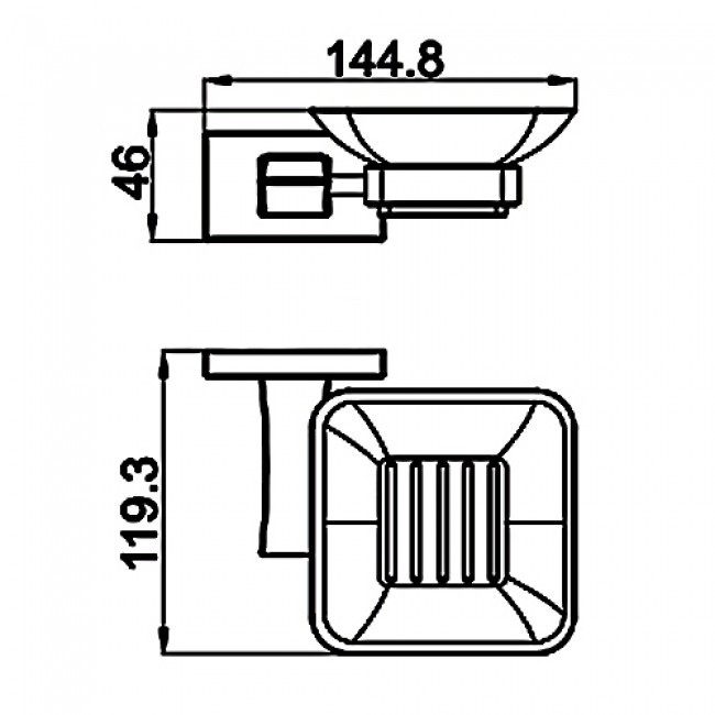 Приобрести gappo мыльница g0702-6, черная матовая 31597