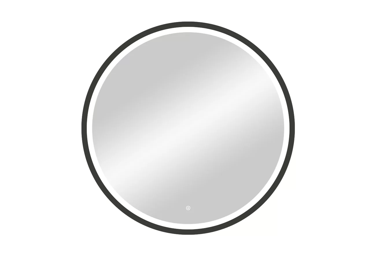 Приобрести continent зеркало с подсветкой style black 80х80 см, черный