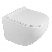 Azario Унитаз подвесной Fora, безободковый с крышкой микролифт AZ-0067