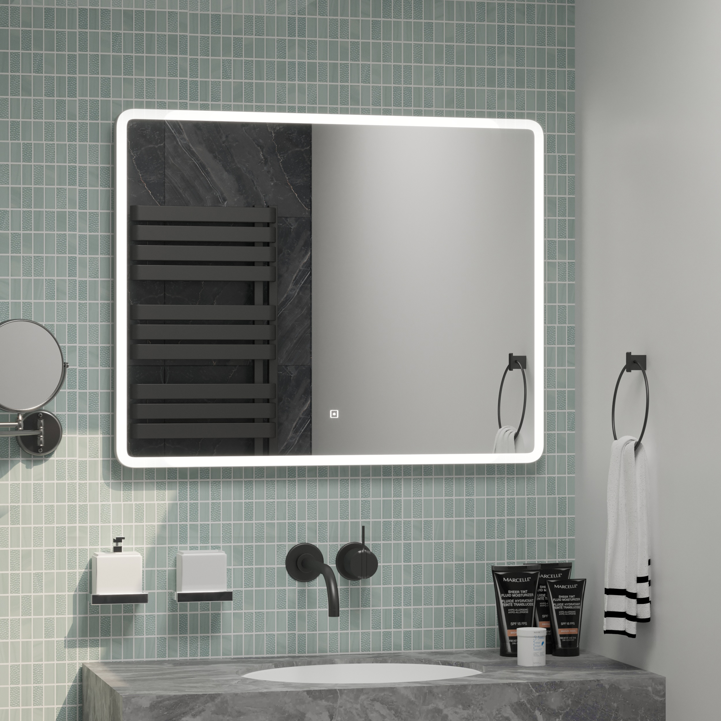 Приобрести mirsant зеркало spectr 100х80 см, с подсветкой ут000070026