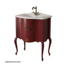Caprigo Тумба с раковиной BOURGET 70 см, бордовая, эмаль