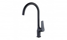 LEMARK Смеситель для кухни Bronx с поворотным изливом, черный LM3705BL