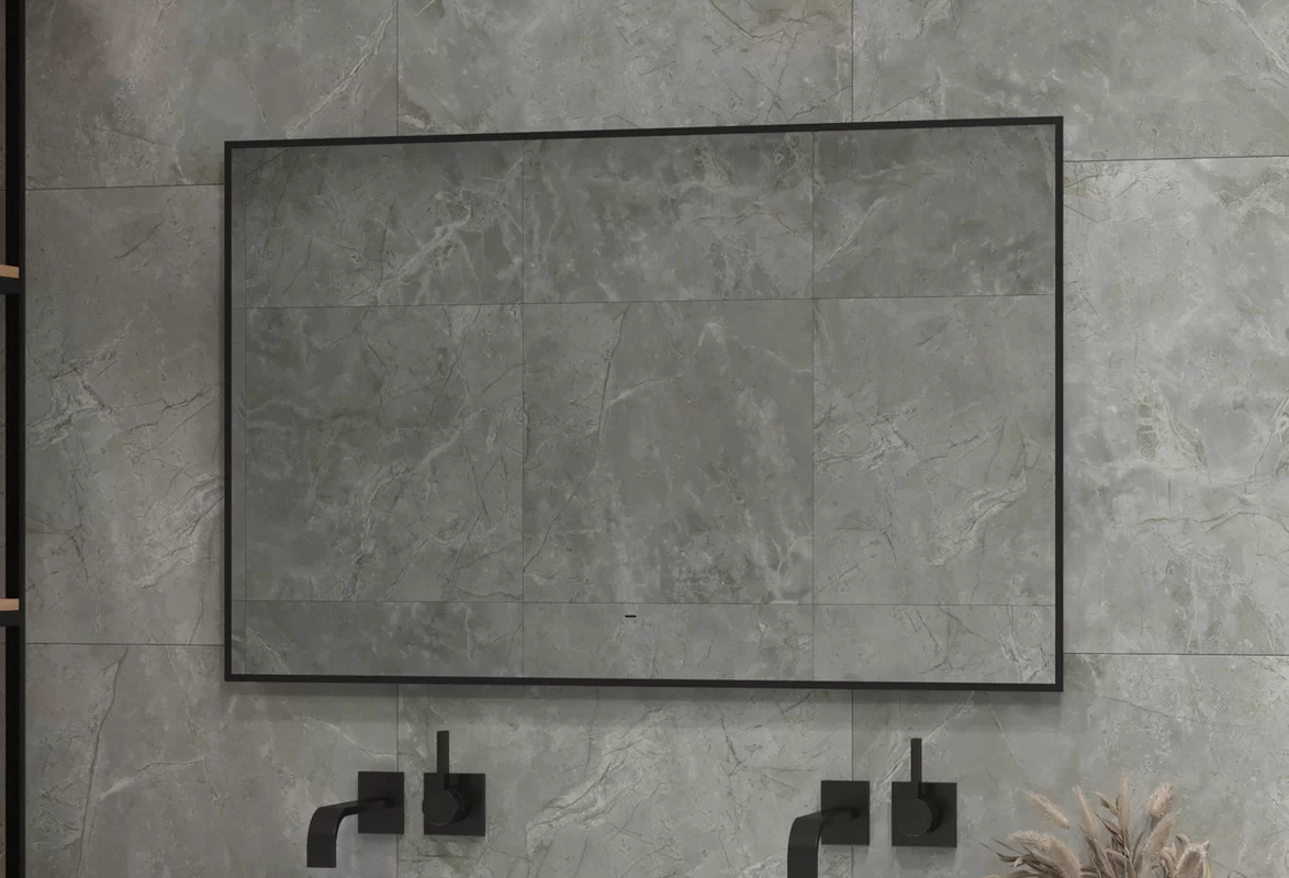 Приобрести continent зеркало с подсветкой amer 120х70 см, черное