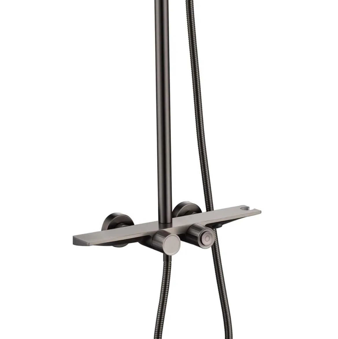 Приобрести grocenberg душевая система с термостатом, графит gb7038bg