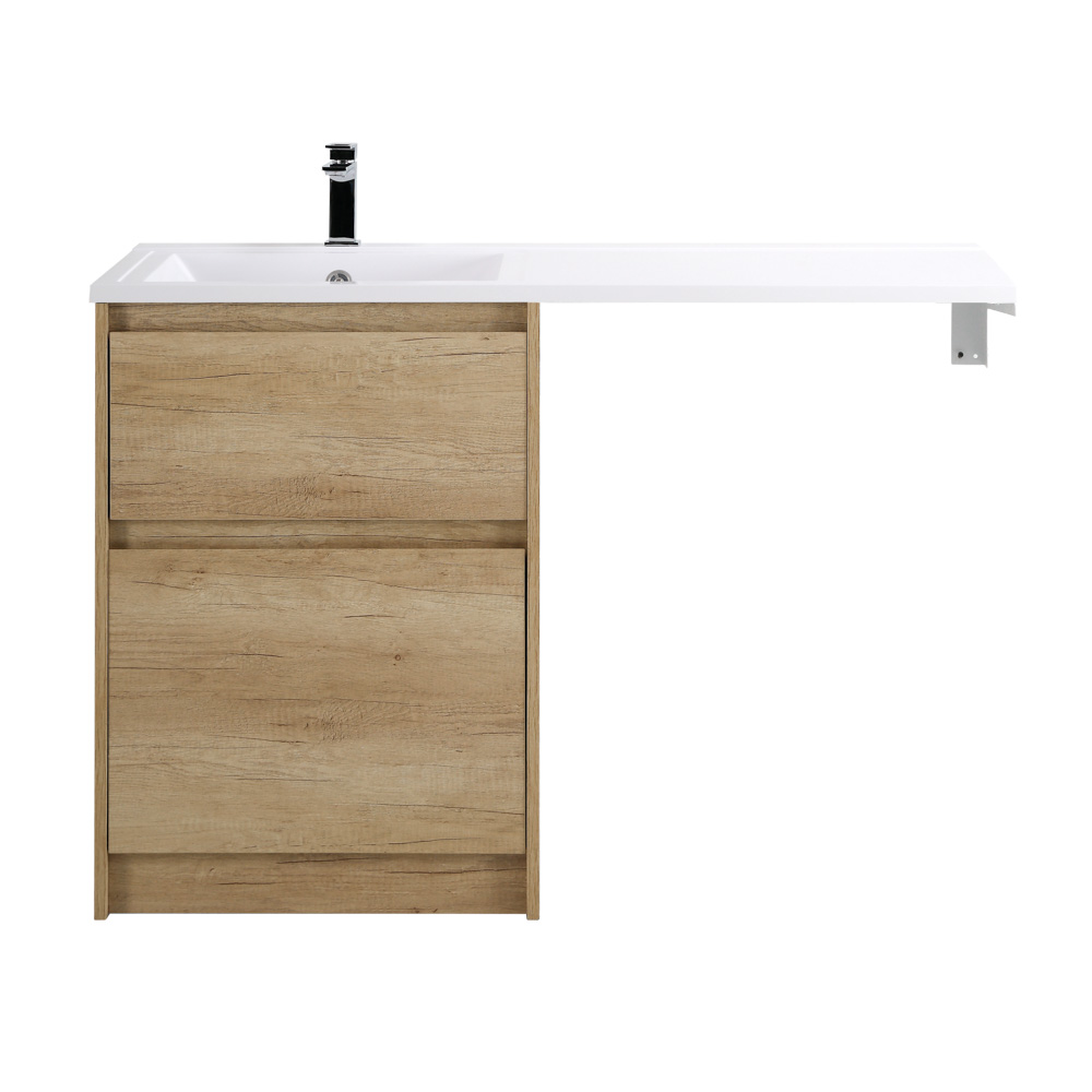 Приобрести belbagno тумба с раковиной kraft 120 см, напольная kraft-lvd-58/120-l rovere nebrasca nature, белая раковина