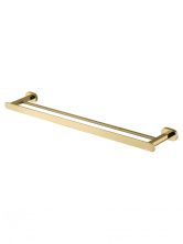 Полотенцедержатель двойной WONZON & WOGHAND FIRST, Глянцевое золото (WW-8411-LG)