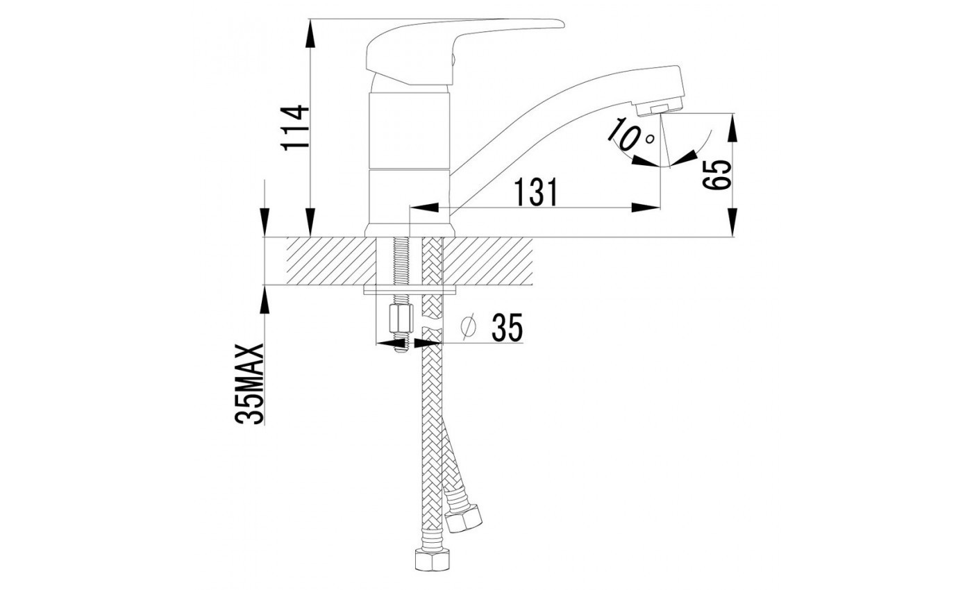 Приобрести lemark смеситель для раковины pramen, хром lm3307c