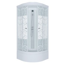 Тритон Душевая кабина Стандарт Б ДН4 Аква Узоры 90х90 см, белая с узором Щ0000027241