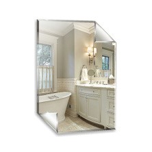 Loranto Зеркало Конверт 49,5х68,5 см, фацет, белое ФР-00001096