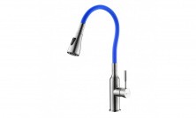LEMARK Смеситель для кухни Expert, с гибким изливом, голубой LM5082S-Blue