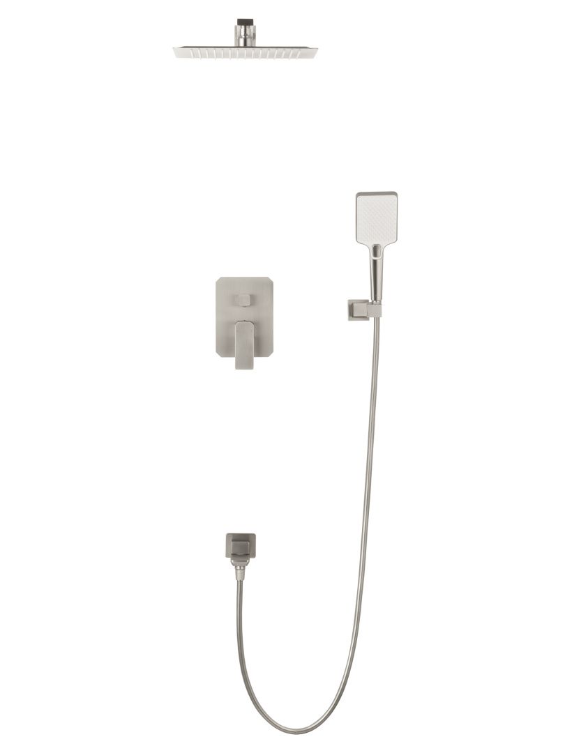 Приобрести душевая система встраиваемая wonzon & woghand diamond, брашированный никель (ww-88939011-bn)
