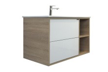 Сomforty Тумба с раковиной "Гамбург-90", дуб сонома