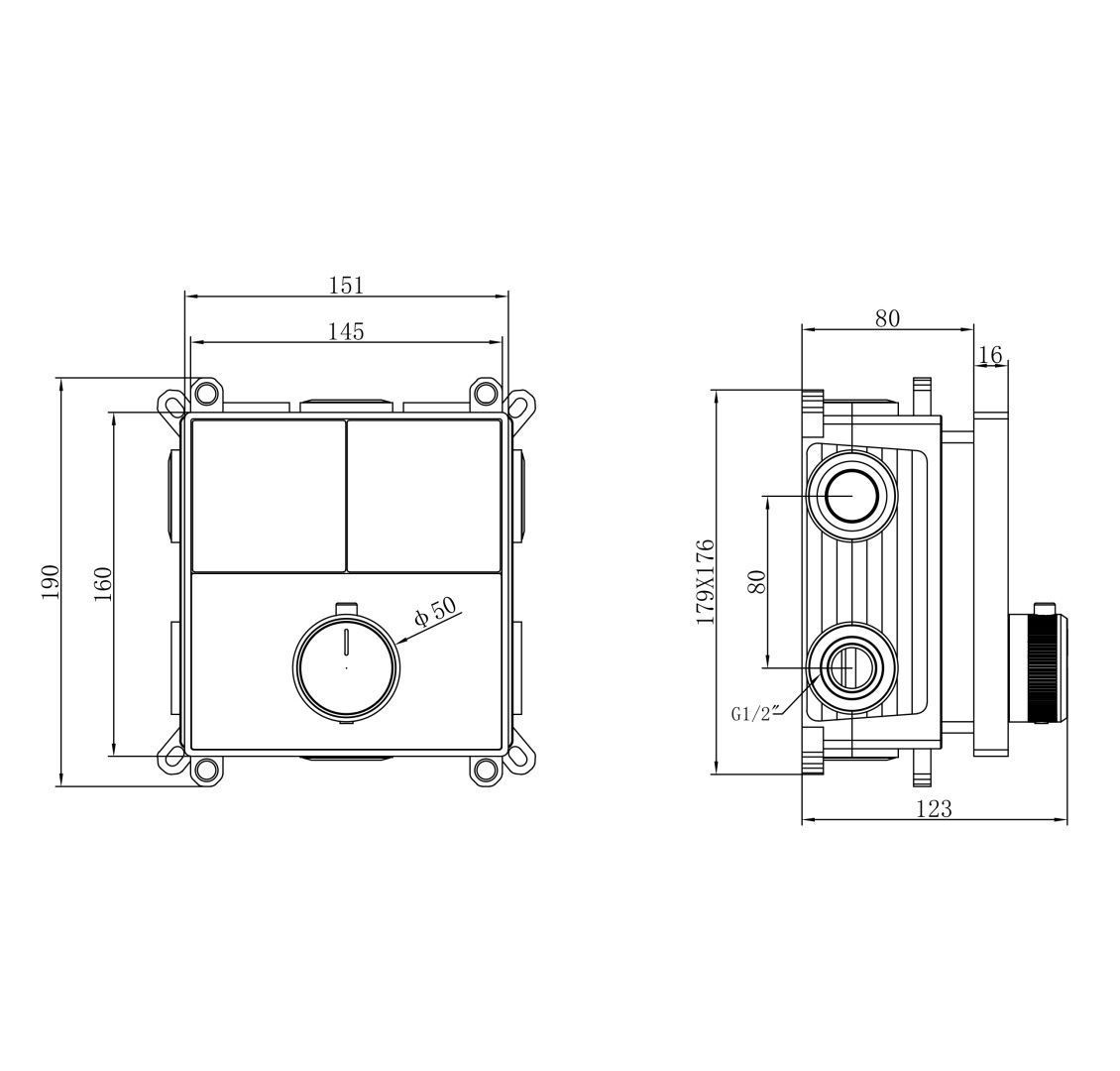 Приобрести термостатическая панель смесителя встраиваемая на 2 потребителя wonzon & woghand, розовое золото (ww-inf362a-rg)