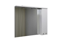 Сomforty Зеркало-шкаф "Сочи-100" белый глянец