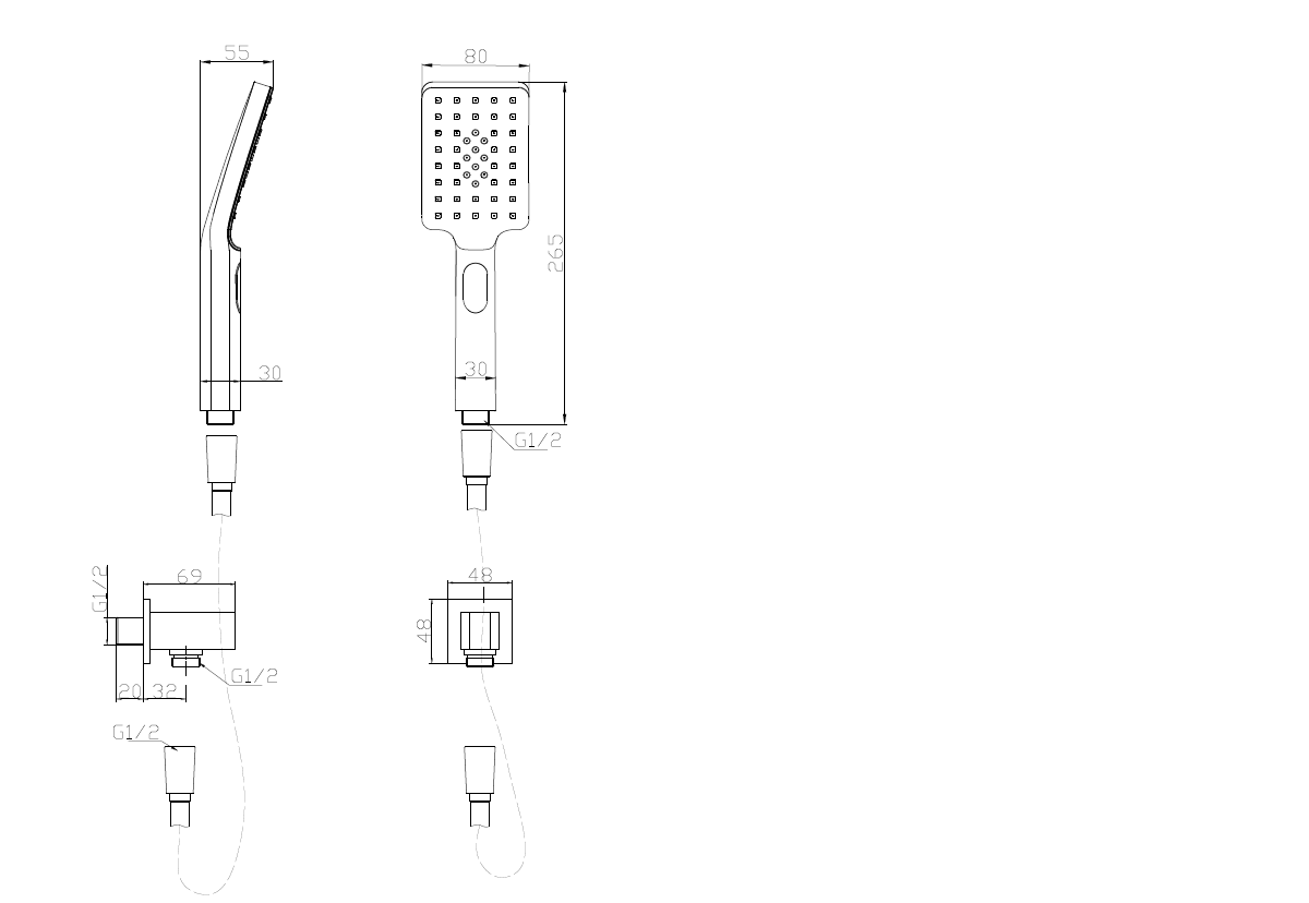 Приобрести belbagno душевой гарнитур romano, хром rom-dfs-crm
