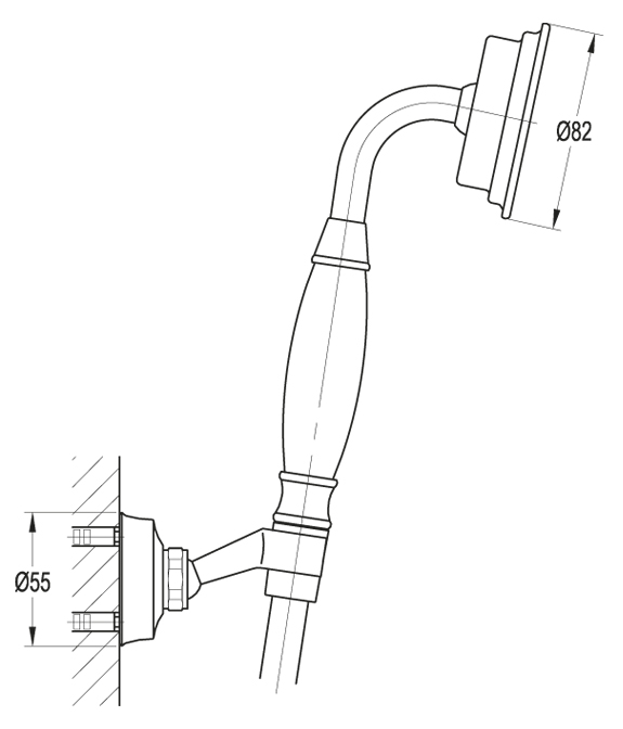 Приобрести cezares душевой гарнитур liberty-f-kd-01