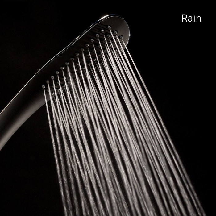 Приобрести iddis душевая лейка 1f 020, 246,4мм, однорежимная, черная\хром 0211f00i18