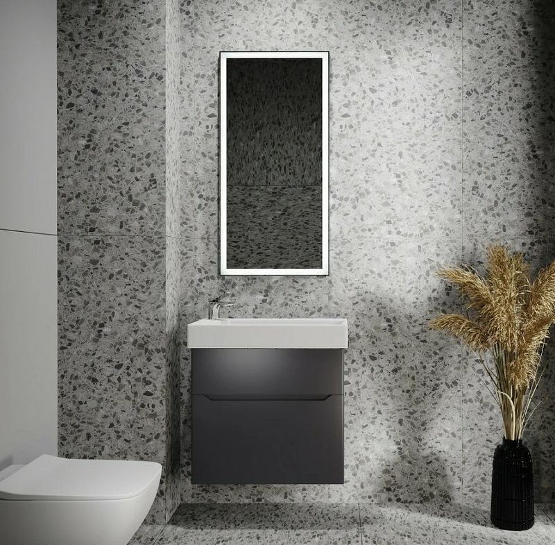 Приобрести jorno тумба подвесная folk 65 см, антрацит