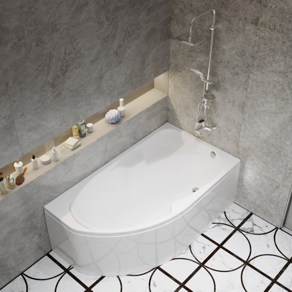 Приобрести тритон ванна акриловая софия 170х95 см, асимметричная, правая щ0000046664