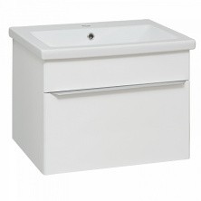 AQUA DE MARCO Тумба подвесная с раковиной AXIOMA 60см, один ящик, белый 2060WGAXI/H; S-UM-COM60/1-w