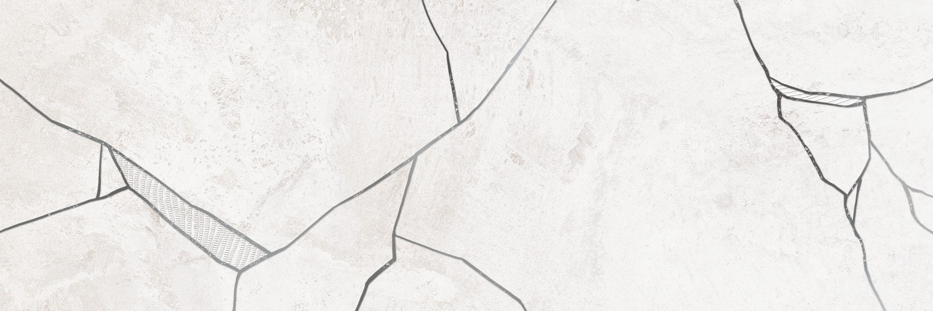 Приобрести пано настенное lb-ceramics кинцуги 20х60 см, из 2 шт, светло серое