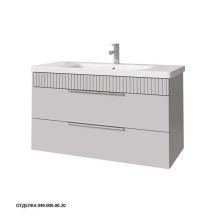 Caprigo Тумба с раковиной MONBAR-Smalty 100 см, серая, эмаль