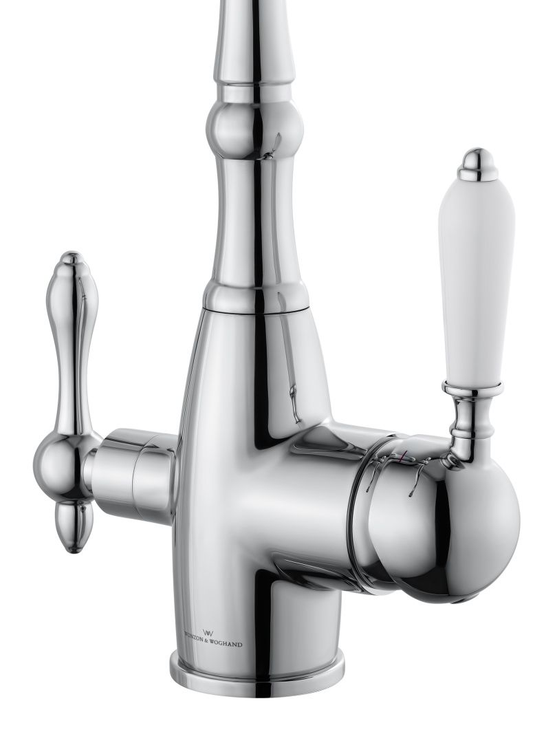 Приобрести смеситель для кухни c подключением фильтра wonzon & woghand, хром (ww-88458006-cr)