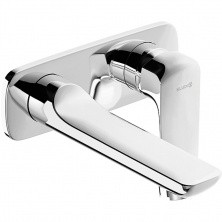 KLUDI AMEO настенный смеситель для умывальника, внешняя монтажная часть, длина излива 185 мм, арт. 412440575