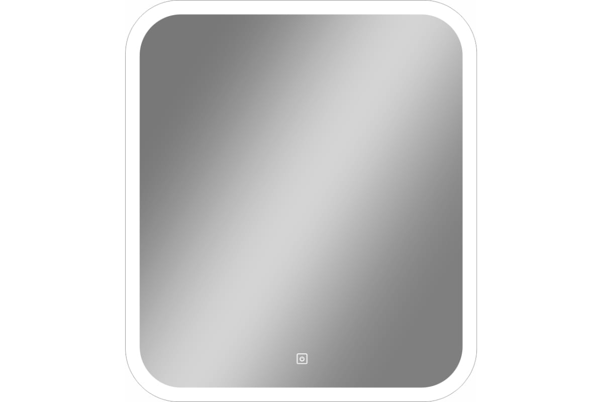 Приобрести continent зеркало с подсветкой bruno 50х60 см, сенсорный включатель, белое