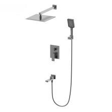 Душевая система встраиваемая WONZON & WOGHAND CUBE 2.0, Темный графит (WW-88087068-BGM)