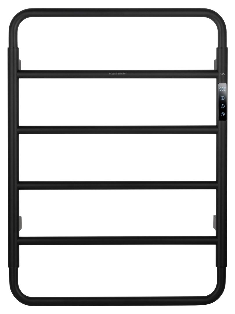 Приобрести полотенцесушитель электрический wonzon & woghand wismar, черный матовый (ww-al201-mb)