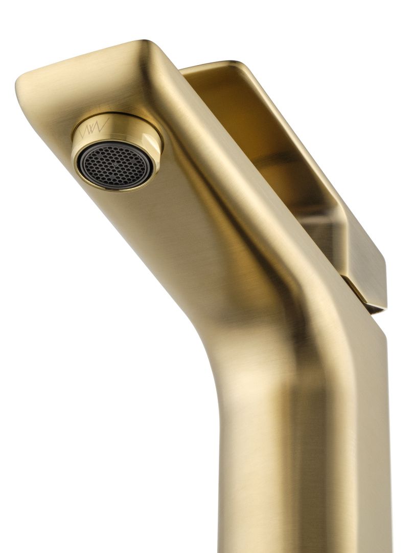 Приобрести смеситель для раковины wonzon & woghand edge, брашированное золото (ww-88139003-bg)