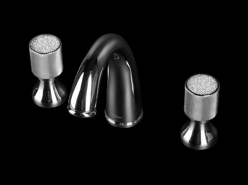 Приобрести boheme смеситель для раковины royale cristal, врезной, хром\кристаллы 277-royal/crst