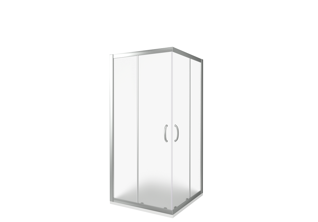 Приобрести ограждение душевое bas infinity cr-80-g-ch 80х80 см (матовое стекло)